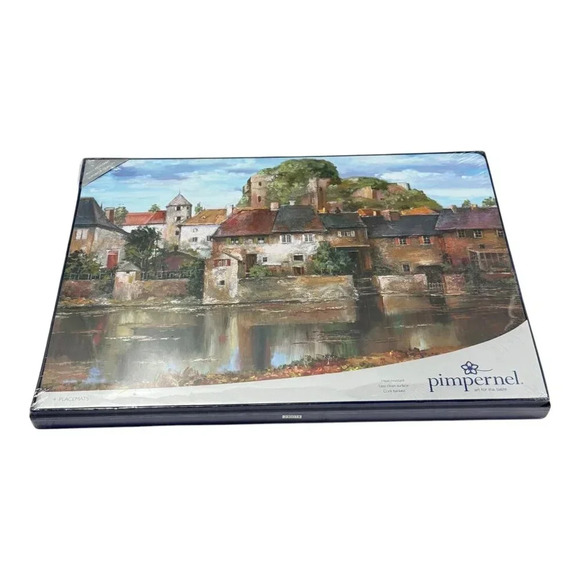 Pimpernel Tuscany Large 16 inch Placemats Box of 4  Cork Back New Sealed - Picture 1 of 8